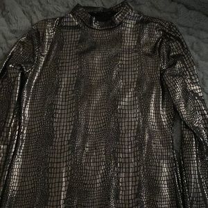 Shein metallic womens dress